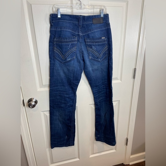 Buckle Black Fit 3 Men's Blue Jeans White Stitching 31 - Picture 3 of 13